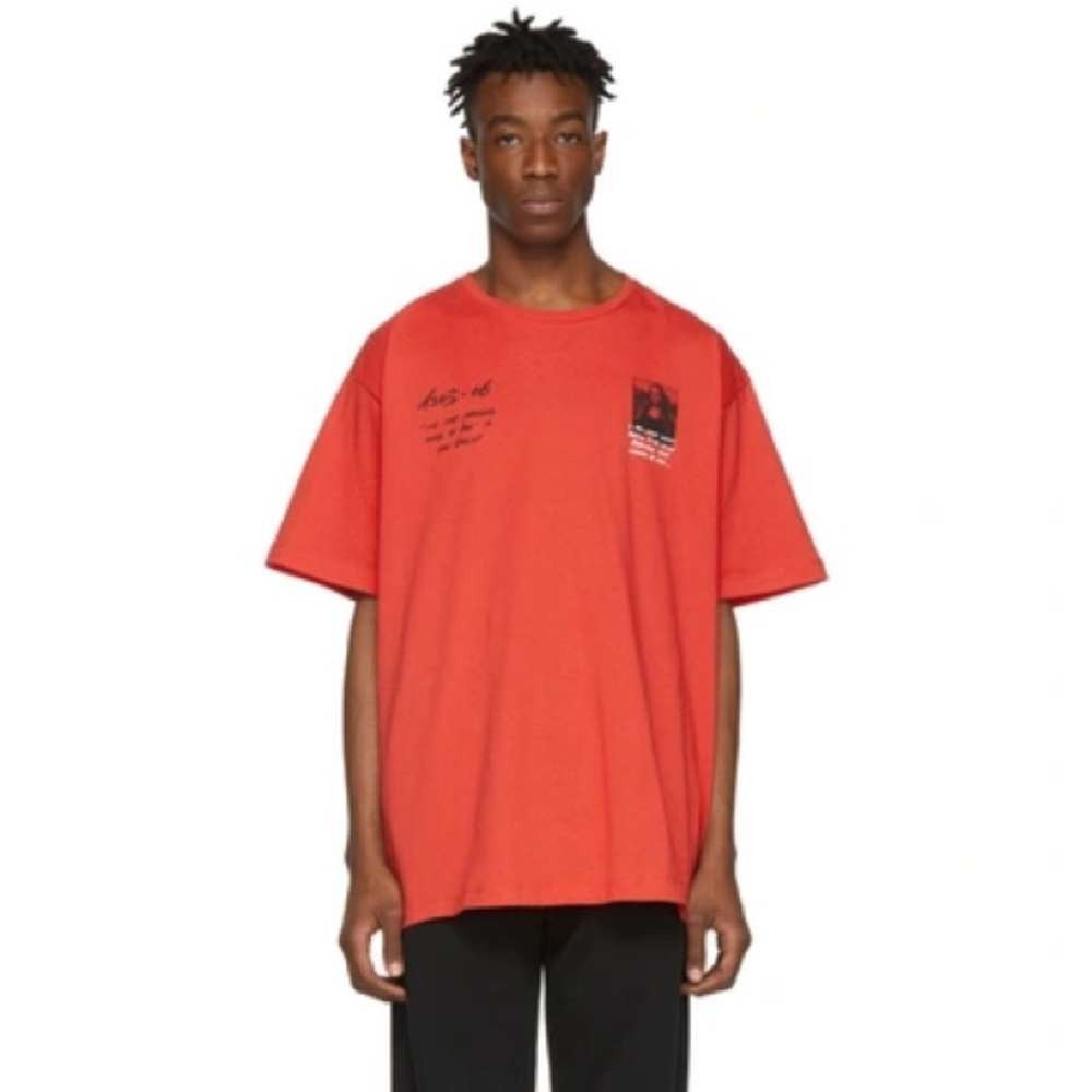 Off white red Mona Lisa tshirt
